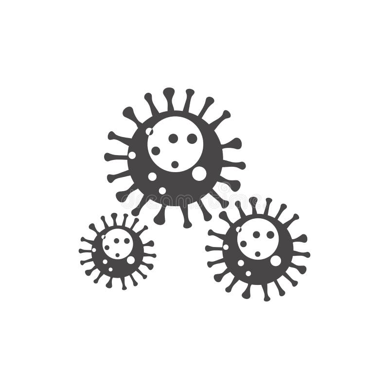 Virus vector illustration icon template design. Virus vector illustration icon template design