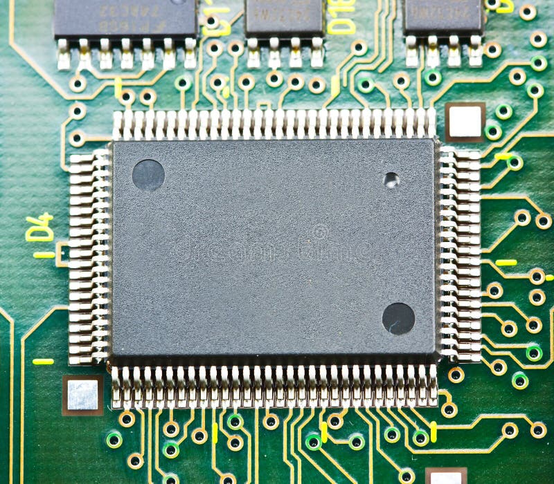 Viruta de circuito electrónico a bordo foto de archivo Viruta de circuito electrónico a bordo foto de archivo
