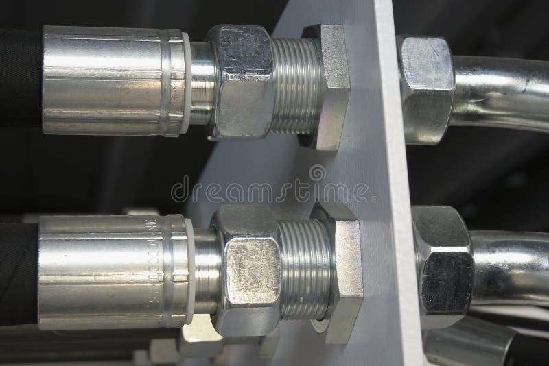 Vis-couplage hydraulique photo stock Vis-couplage hydraulique photo stock