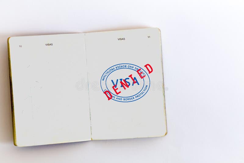Visa Admitted Stamp in Passport Stock Image Image of national