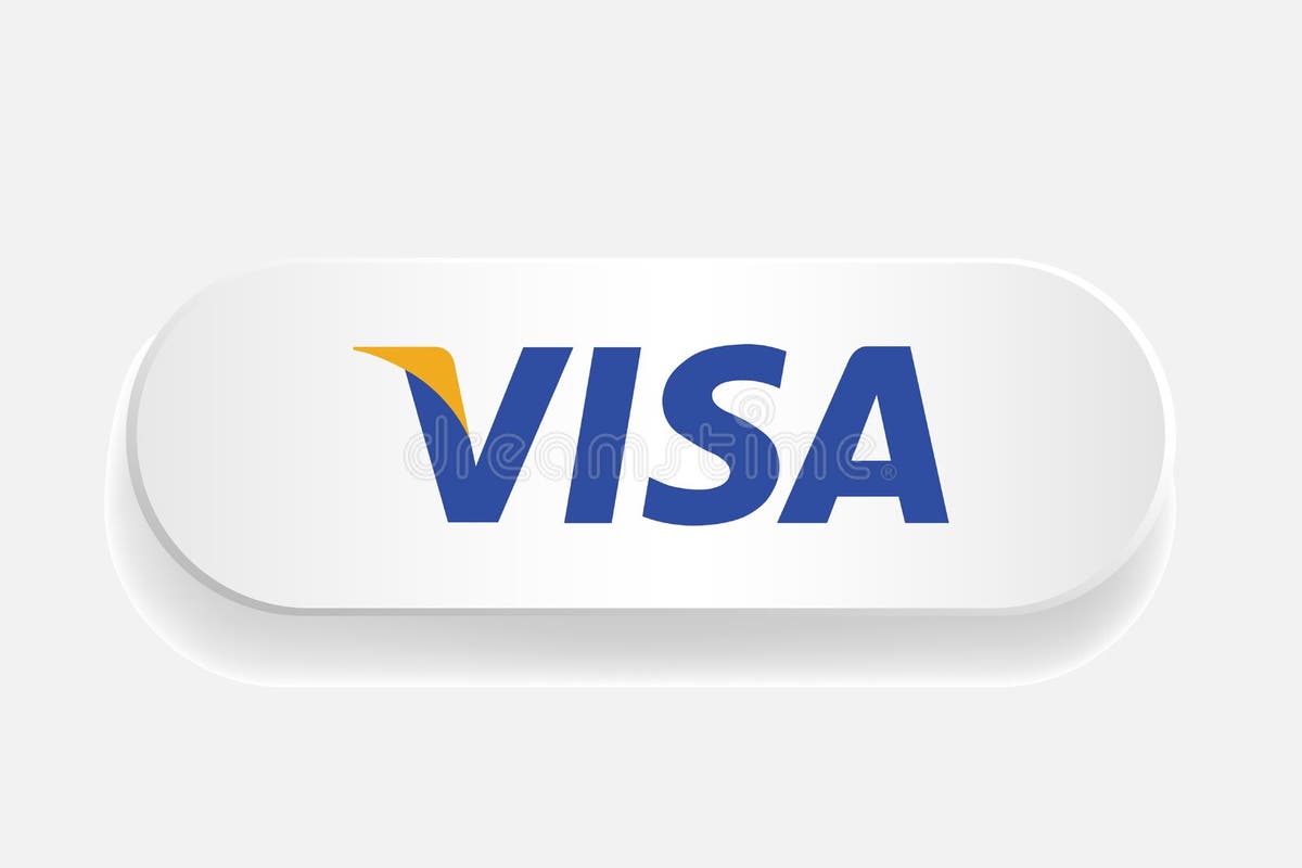 Visa Logo Credit Card Illustration Editorial Image - Illustration of debt, money: 184786300