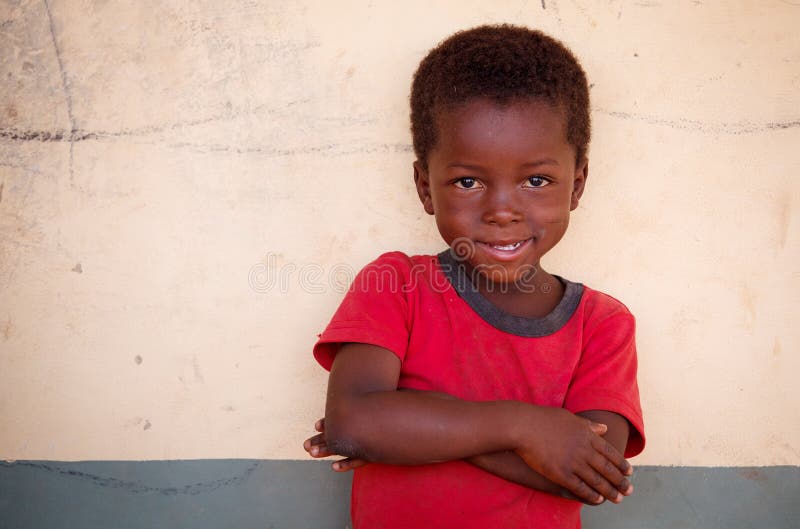Visage d'un garçon africain images libres de droits