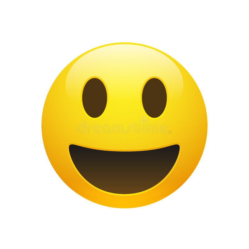 Visage de smiley de jaune d'Emoji de vecteur illustration libre de droits Visage de smiley de jaune d'Emoji de vecteur illustration libre de droits