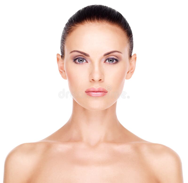 Visage sain de la belle femme photographie stock libre de droits Visage sain de la belle femme photographie stock libre de droits