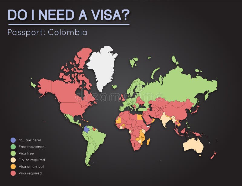 Which countries need visa for colombia