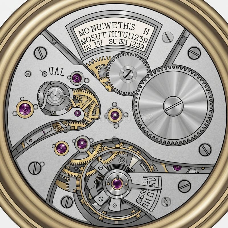 The visible text and markings are nonsensical adding an artistic touch royalty free illustration