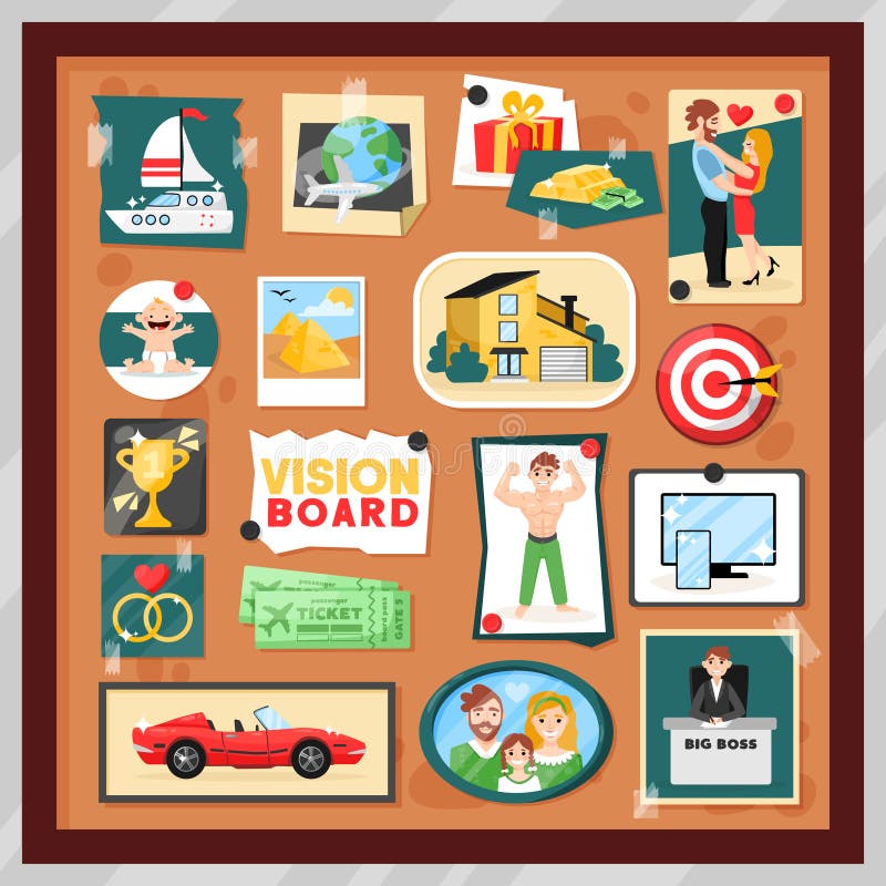 Vision Board Stock Illustrations – 9,612 Vision Board Stock