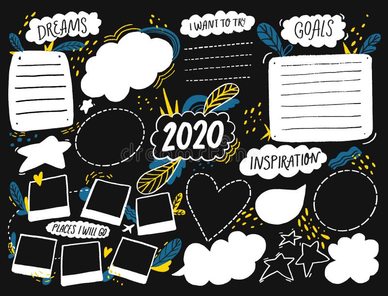 Vision Board Project for Kids -New Year 2024 Goals Setting Activity for  Students