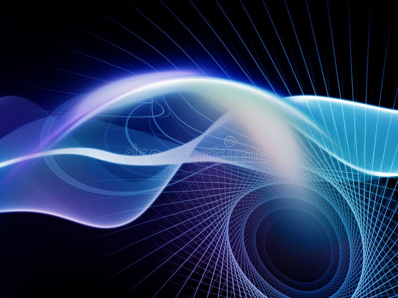 Vision of Virtual World stock illustration. Illustration of line