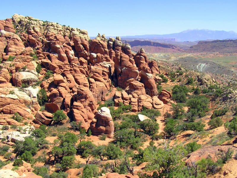 Landscape panorama of Arches National Park, Utah