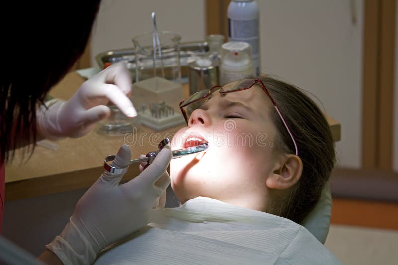 Visit At The Dentist Stock Photo Image 4379920