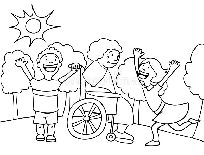 Visit With Grandma Stock Vector Illustration Of Visiting 9547638