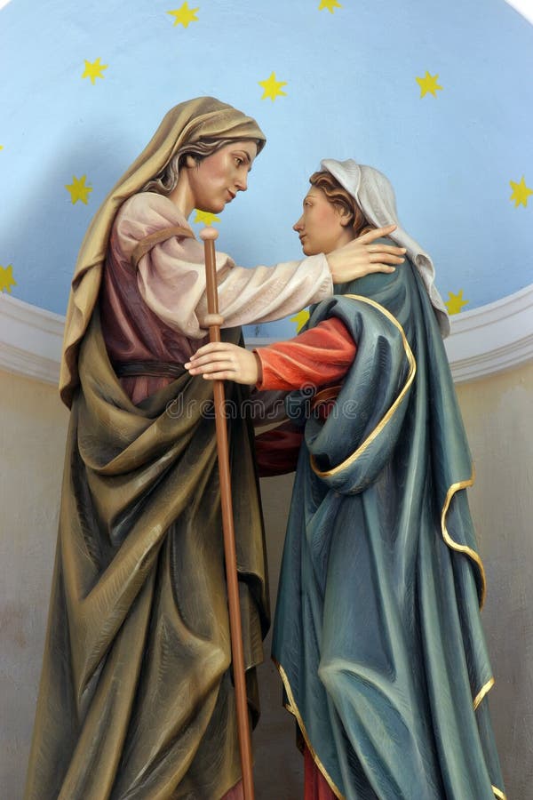 Visitation of the Virgin Mary royalty free stock images