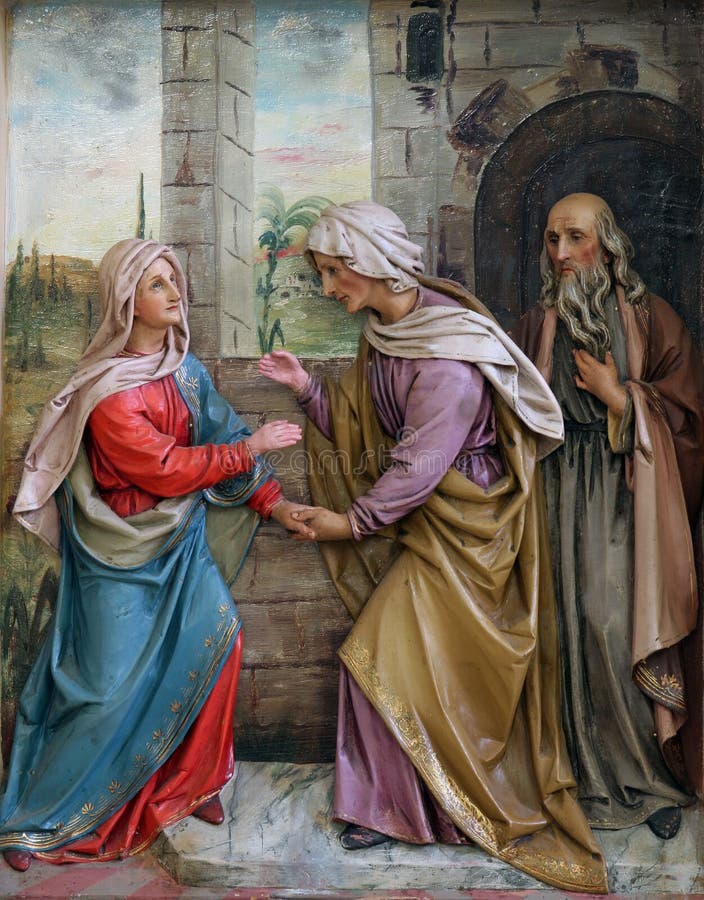 Visitation of the Virgin Mary stock photography
