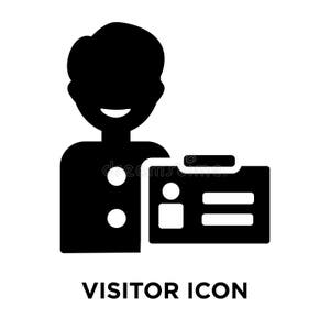 Visitor Icon Vector Isolated On White Background Logo Concept Stock Visitor Icon Vector Isolated On White Background Logo Concept Stock