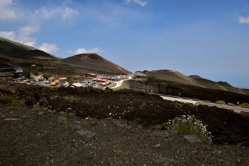 The Visitors Centre on Mount Etna Editorial Photo Image of sunlight