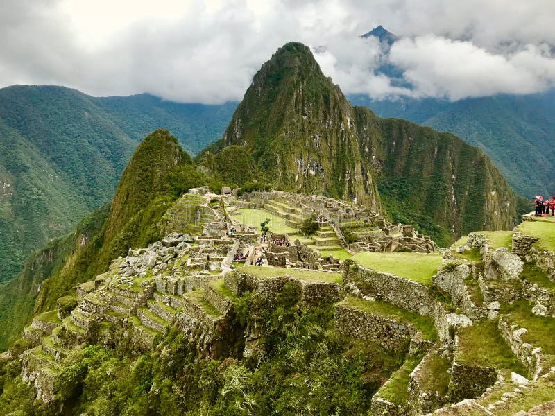 Visi?n desde arriba de Machu Picchu, Cuzco, Per? fotografía de archivo libre de regalías Visi?n desde arriba de Machu Picchu, Cuzco, Per? fotografía de archivo libre de regalías