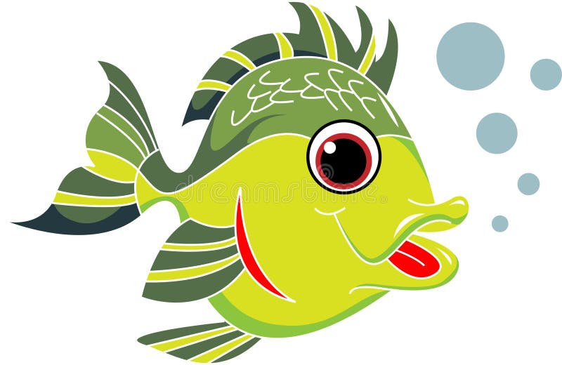 Vissenbeeldverhaal vector illustratie Vissenbeeldverhaal vector illustratie