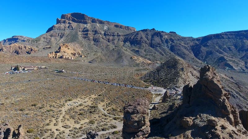 Vista aerea del parco nazionale di Teide in Tenerife, Spagna fotografia stock libera da diritti Vista aerea del parco nazionale di Teide in Tenerife, Spagna fotografia stock libera da diritti