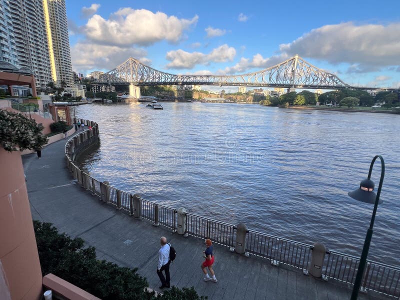 Vista aerea del ponte di Story Brisbane Queensland Australia immagini stock libere da diritti