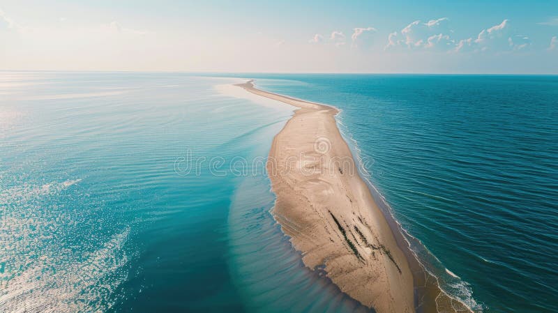 A breathtaking aerial view of a sandy island surrounded by crystal clear Caribbean water. The natural landscape includes a beautiful beach and fluid wind waves AIG50 AI generated. A breathtaking aerial view of a sandy island surrounded by crystal clear Caribbean water. The natural landscape includes a beautiful beach and fluid wind waves AIG50 AI generated