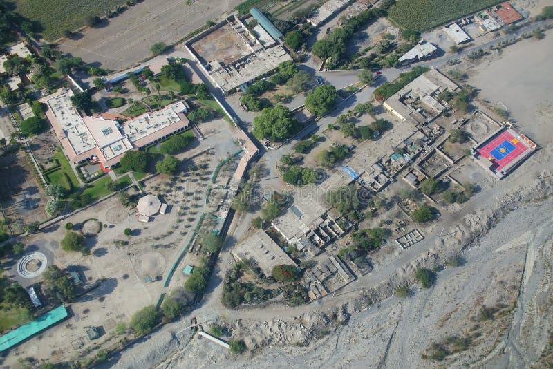 Vista aerea della città di Nazca nel Perù