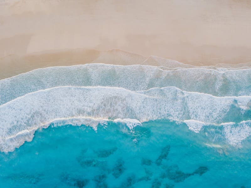 Vista aerea dello sfondo della trama di sabbia sulle spiagge