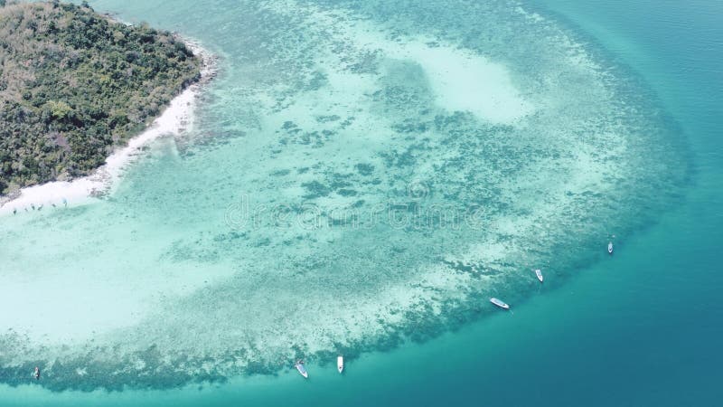 Vista aerea di bella isola di bamb? in Tailandia