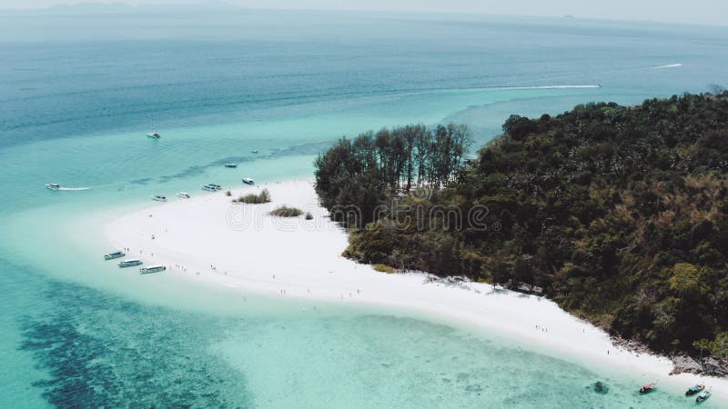 Vista aerea di bella isola di bamb? in Tailandia