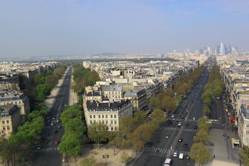 Vista aerea di Parigi immagini stock libere da diritti Vista aerea di Parigi immagini stock libere da diritti