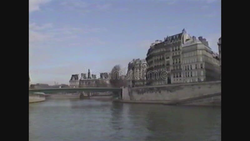 Vista al río parís de francia 1988