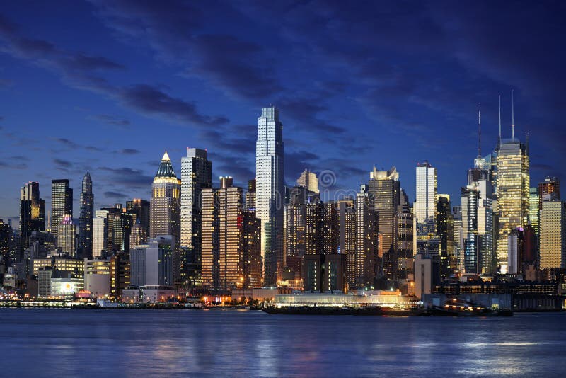 Vista asombrosa a Nueva York Manhattan - New York City foto de archivo Vista asombrosa a Nueva York Manhattan - New York City foto de archivo