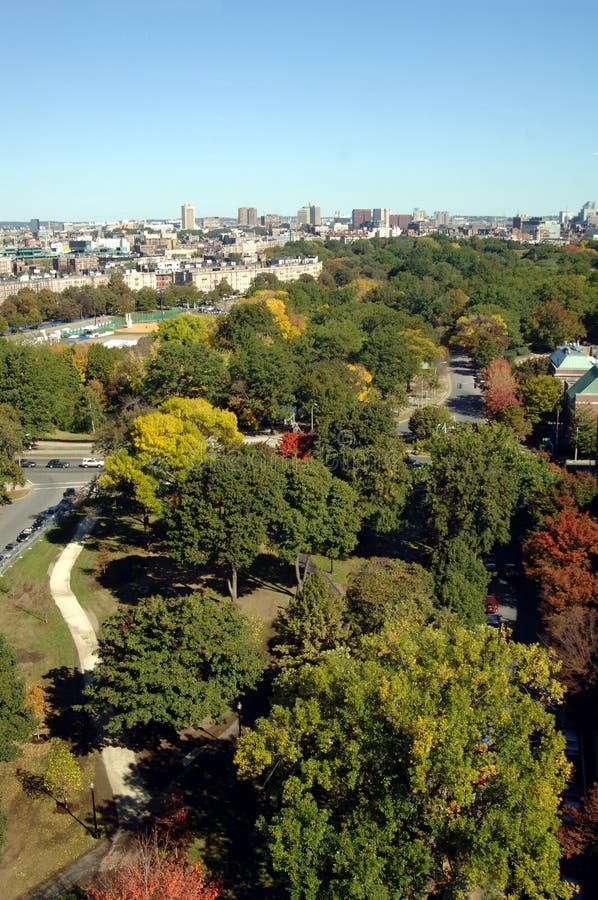 Vista aérea de Boston fotografía de archivo libre de regalías Vista aérea de Boston fotografía de archivo libre de regalías