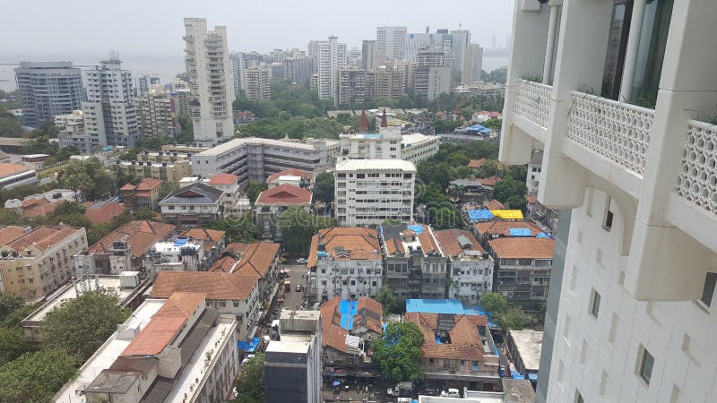 Vista aérea de CBD Mumbai, Índia imagens de stock Vista aérea de CBD Mumbai, Índia imagens de stock