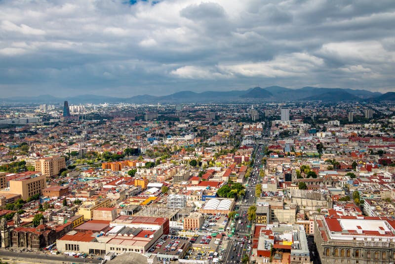 Vista aérea de Cidade do México - México imagens de stock Vista aérea de Cidade do México - México imagens de stock