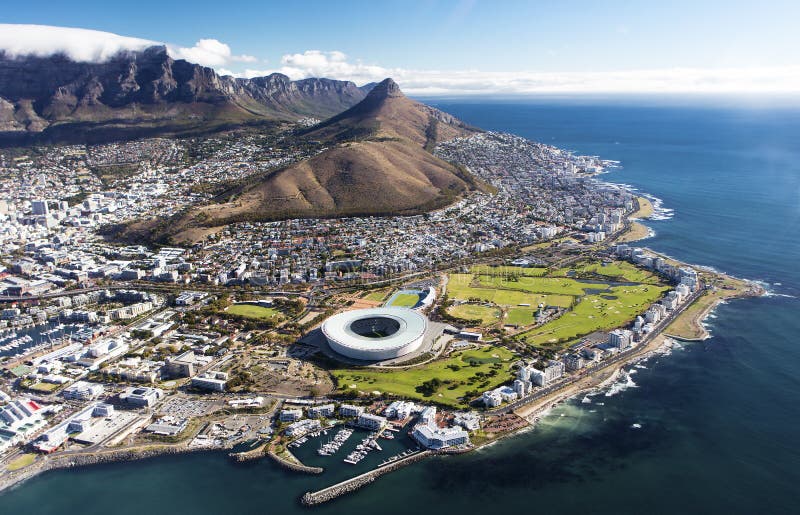 Overall aerial view of Cape Town, South Africa. Overall aerial view of Cape Town, South Africa.