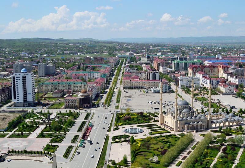 Vista aérea de Grozny