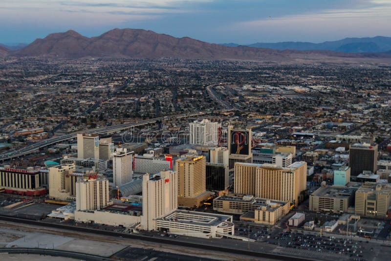 Vista Aérea De Las Vegas Norte Foto Editorial Imagem de américa