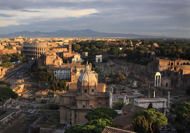 Vista aérea de Roma