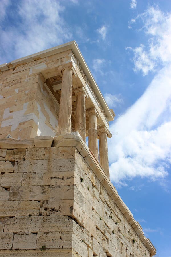 Vista da acrópole de Atenas foto de stock Vista da acrópole de Atenas foto de stock