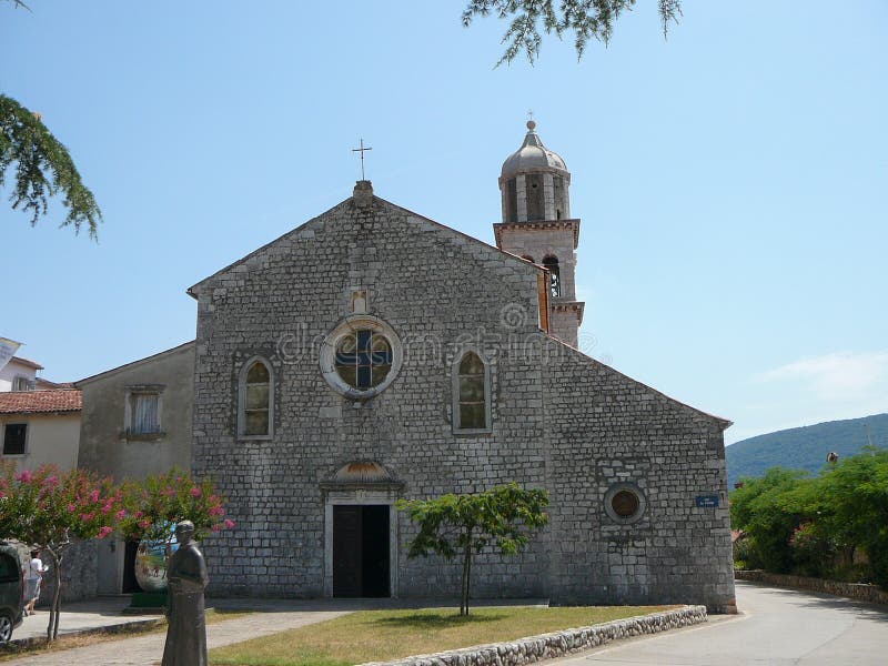 Vista da cidade de Cres imagem de stock royalty free