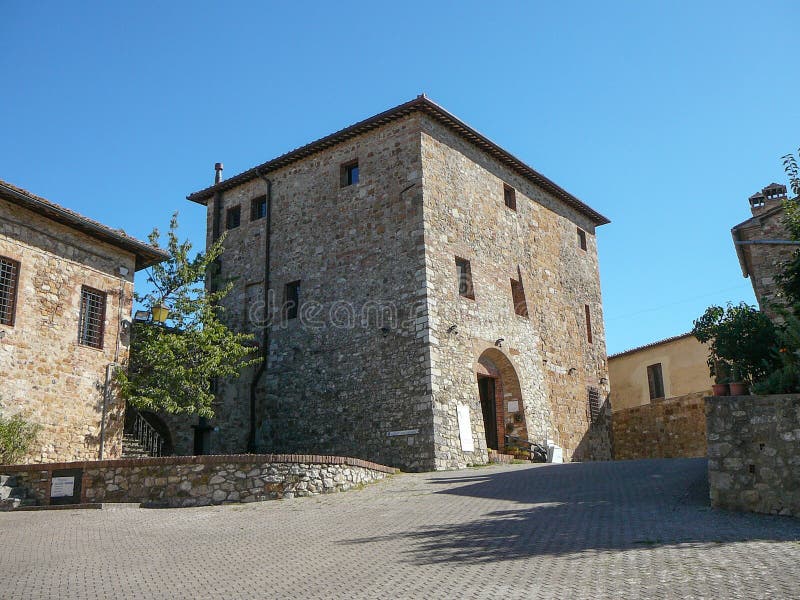 Vista da cidade de Murlo fotografia de stock royalty free