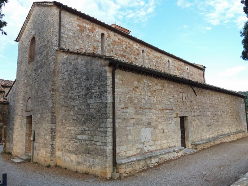 Vista da cidade de Rapolano Terme foto de stock royalty free