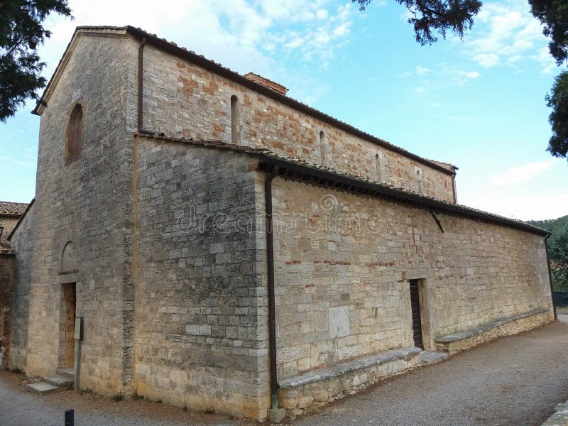 Vista da cidade de Rapolano Terme imagem de stock