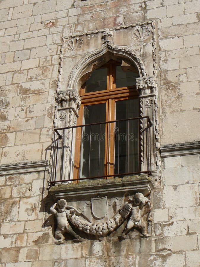Vista da cidade de Zadar foto de stock