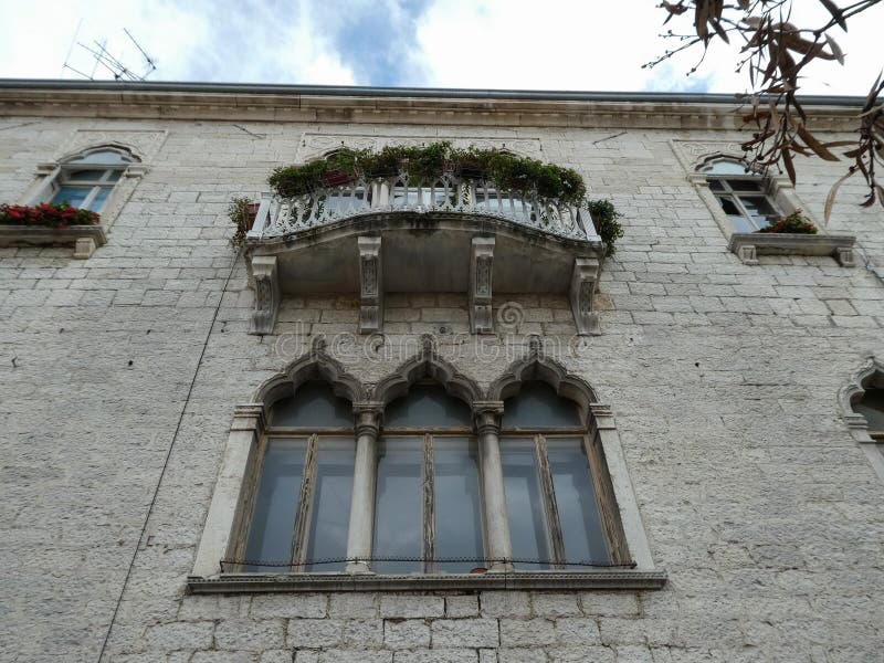 Vista da cidade dos Pula fotografia de stock
