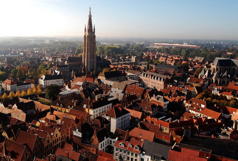 Vista dalla torretta di Bruges