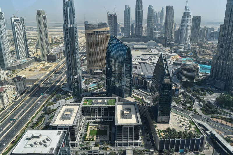 Vista de ciudad de dubai imagen de archivo