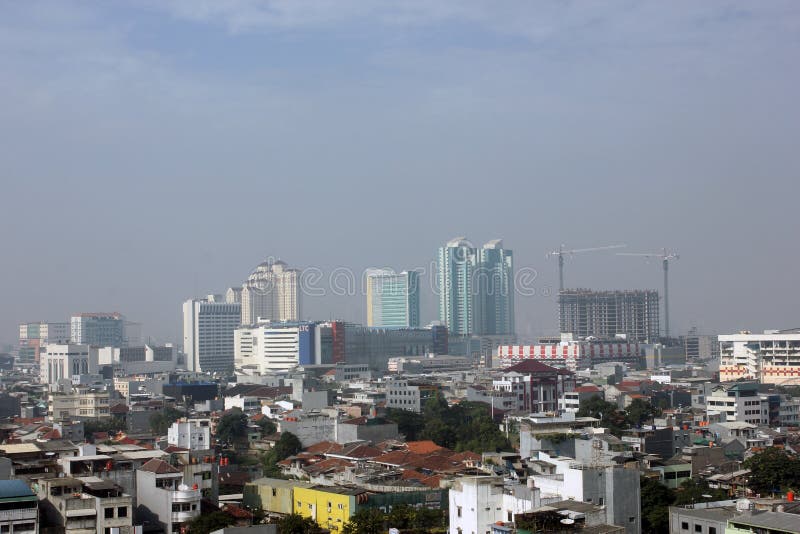 Vista de Jakarta imagens de stock royalty free Vista de Jakarta imagens de stock royalty free