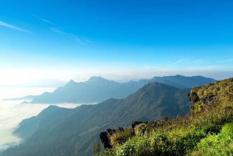 Vista de la ji fa del phu imagenes de archivo Vista de la ji fa del phu imagenes de archivo